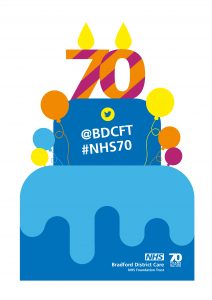 NHS 70th birthday celebration cake 