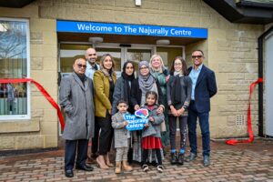 Akhtar’s family in attendance at the officially opening with Phil Hubbard