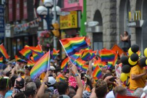 Photo at Pride event