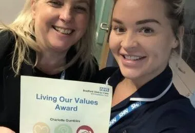 Staff with certificate