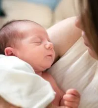 Mother with baby