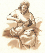 An image showing how to brush teeth with the person seated on a bed or sofa