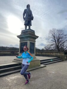 Photo of Catherine Jowitt on her run
