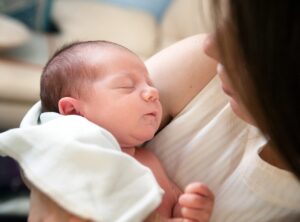 Mother with baby