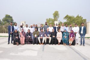 Members of the Care Trust’s Research team, Iftikhar Khan and John Hiley, with researchers from Afghanistan and Pakistan during visits.