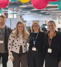 • Smarter Spaces at Bradford District Care NHS Foundation Trust, with Eleanor Wilde, Programme Manager for Smarter Spaces (second right).