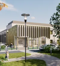 Artist's impression of what an exterior of the redeveloped Lynfield Mount Hospital site could look like.