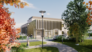 Artist's impression of what an exterior of the redeveloped Lynfield Mount Hospital site could look like.