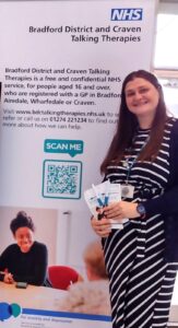 Emily Bridges, Psychological Wellbeing Practitioner with Bradford District and Craven Talking Therapies