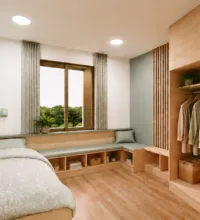 Artist's impression of what a bedroom on the new wards could look like.