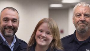 Photograph of the fire safety team
