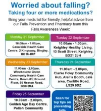 Poster for Falls Awareness week